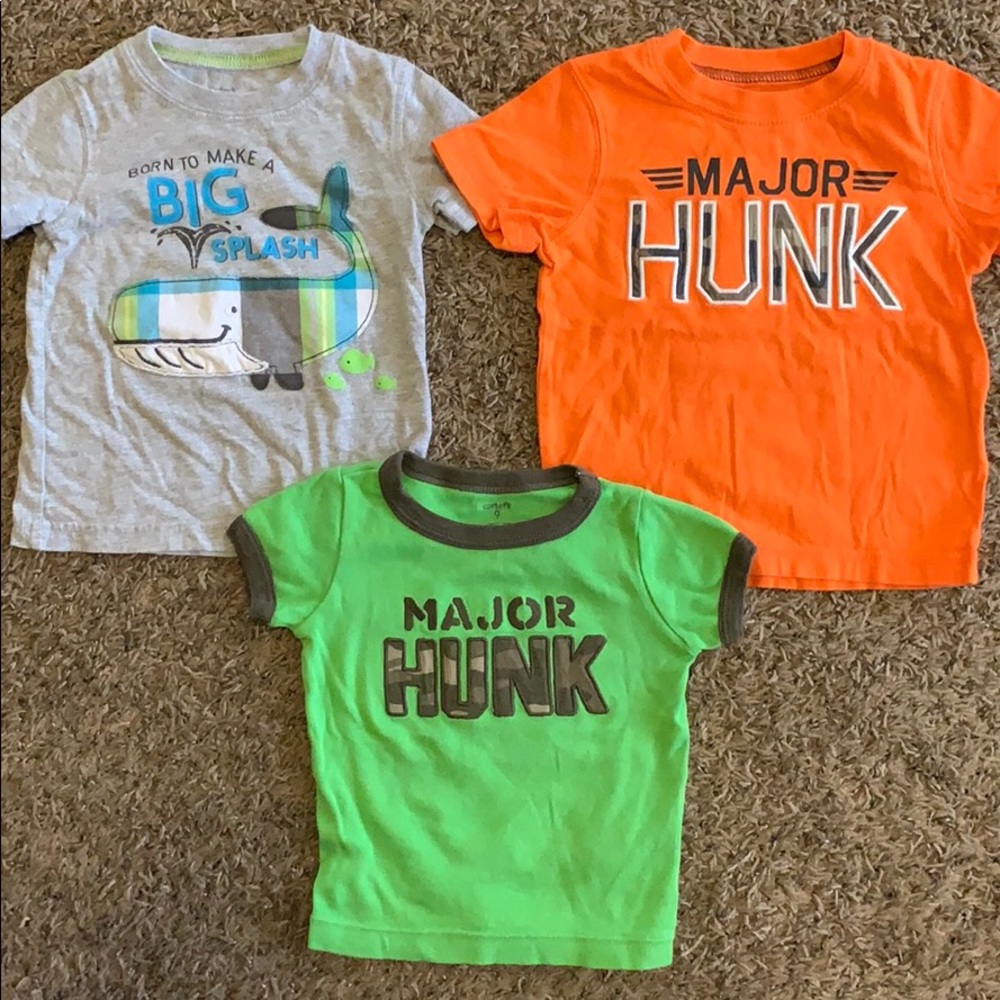 Two sz 6m & One sz 9 T-shirts